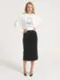 UNQ Юбка трикотажная черная