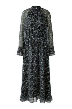 Oui Платье макси с принтом