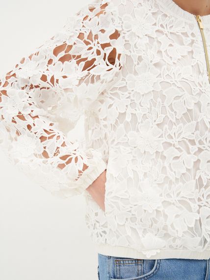 TAIFUN Кружевной бомбер