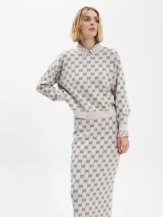 UNQ Джемпер вискозный с логотипами