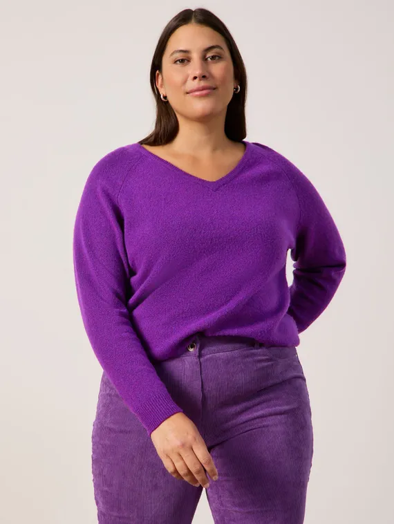 SAMOON Джемпер с V-вырезом