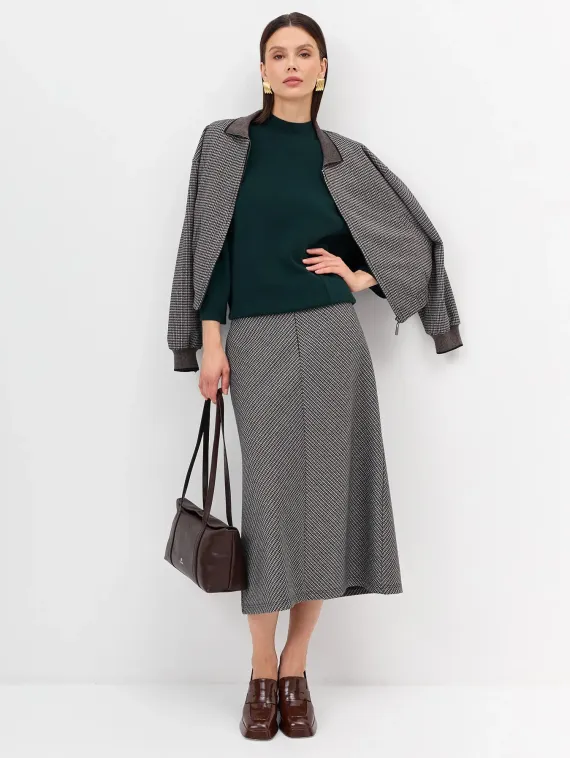 BULMER Сумка-багет из натуральной кожи