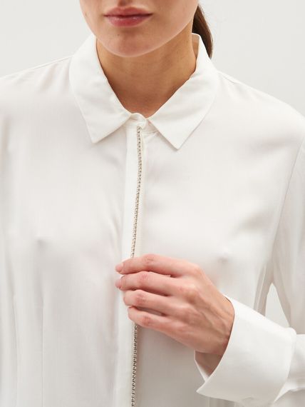 TAIFUN Блуза с планкой из страз