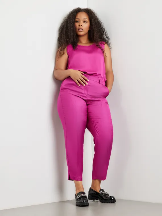 SAMOON Брюки из смесового льна