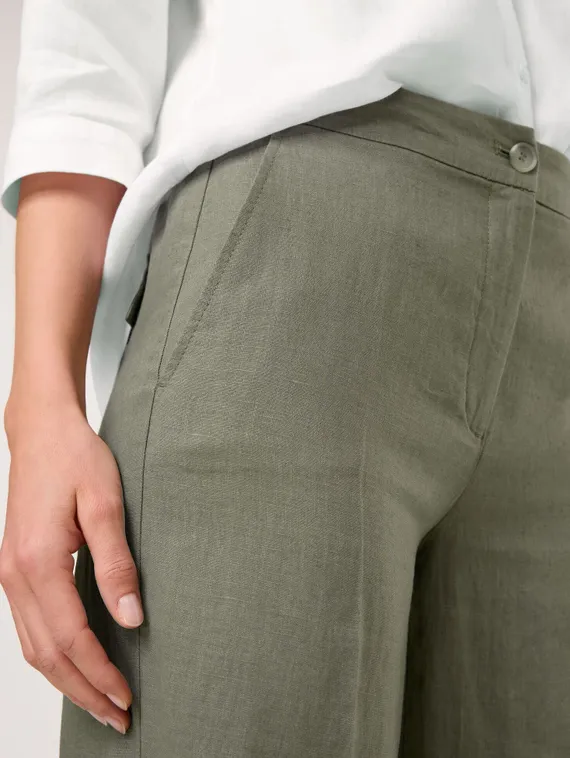 GERRY WEBER Брюки широкие льняные