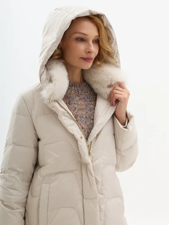 BULMER Пуховик с мехом песца