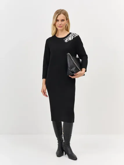 BULMER Вязаное платье с контрастным узором