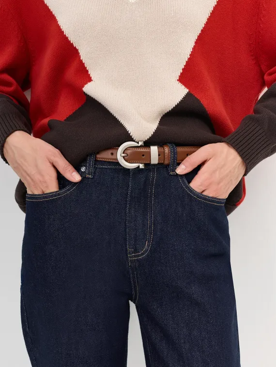 BULMER Узкий кожаный ремень