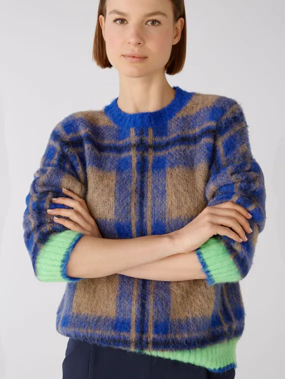 Oui Пуловер с добавлением шерсти