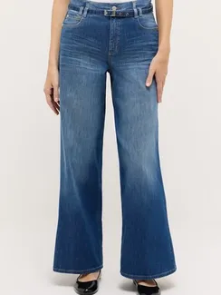 ANGELS Джинсы палаццо с ремнем