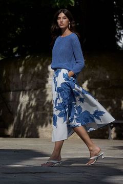 Oui Юбка с цветочным принтом