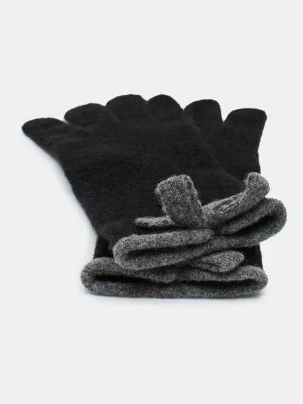 BULMER Вязаные перчатки с контрастной отделкой