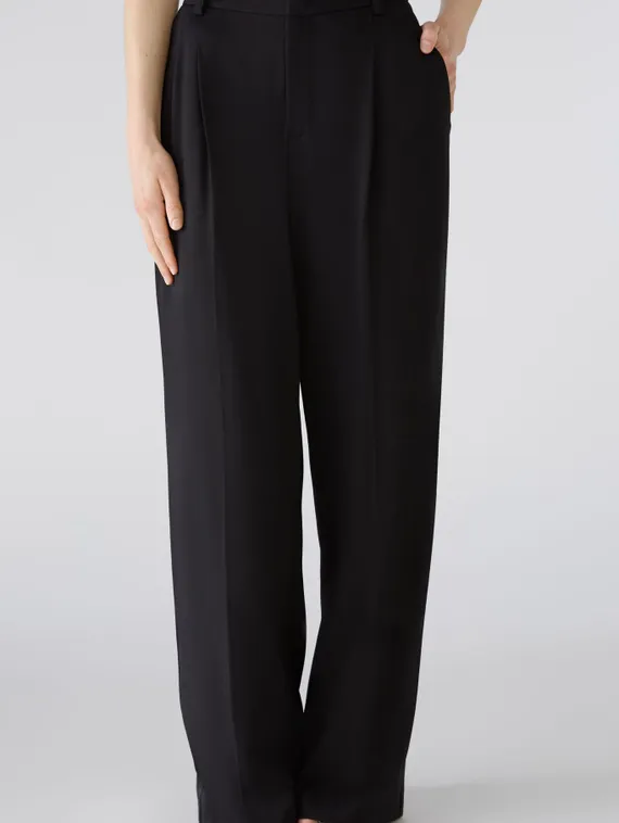 Oui Брюки из вискозного джерси