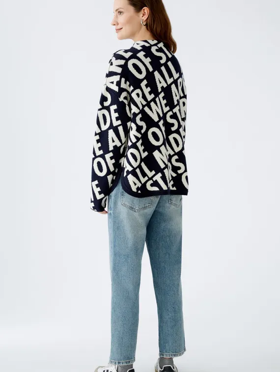 Oui Пуловер из смеси вискозы