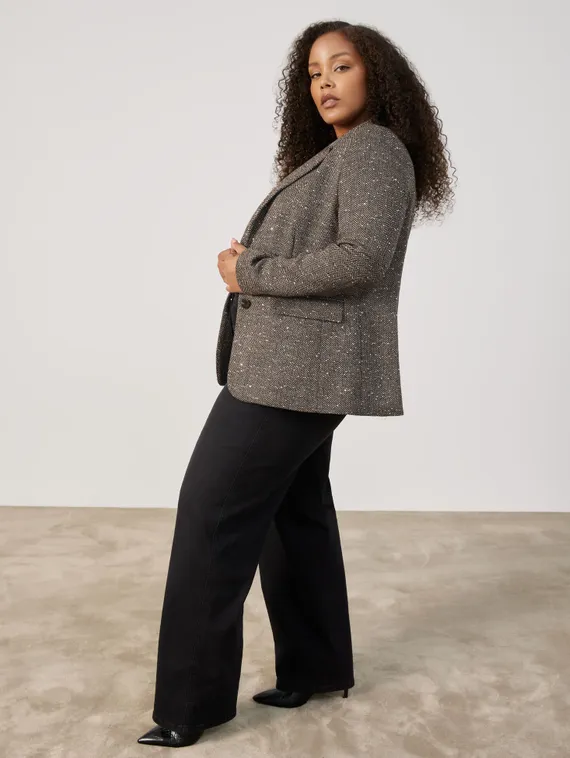 SAMOON Пиджак с пайетками