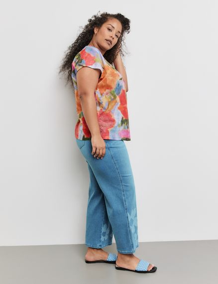 SAMOON Блуза с цветочным принтом