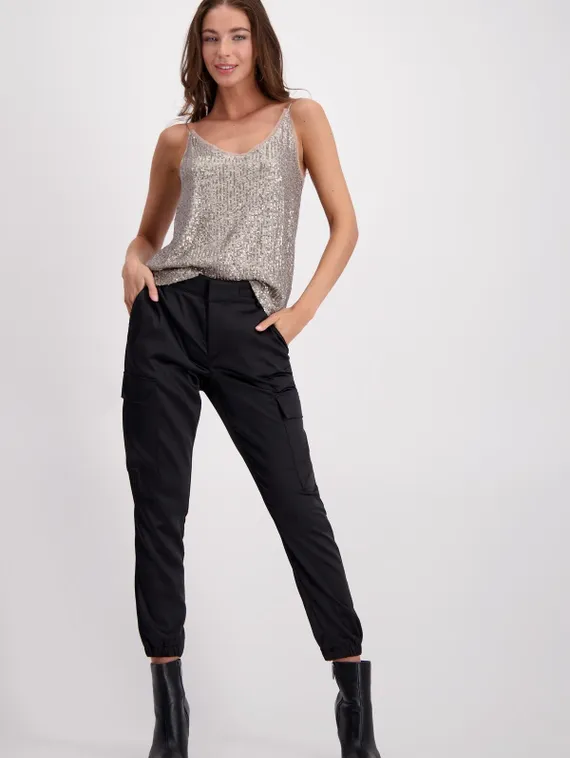 MONARI Топ с пайетками