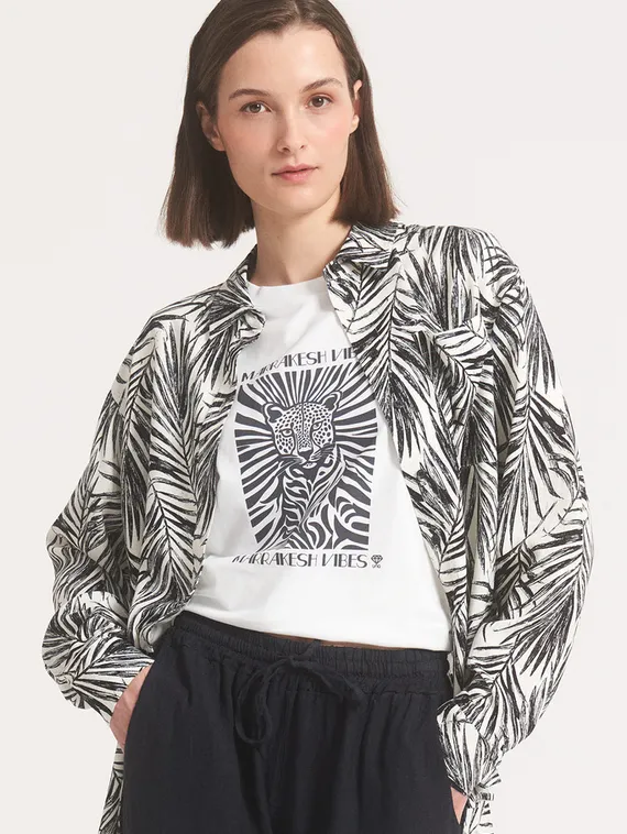 UNQ Блузка с принтом