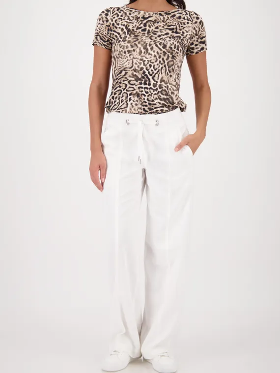 MONARI Футболка из вискозы с леопардовым принтом