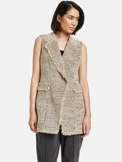 TAIFUN Жилет с блестящими деталями