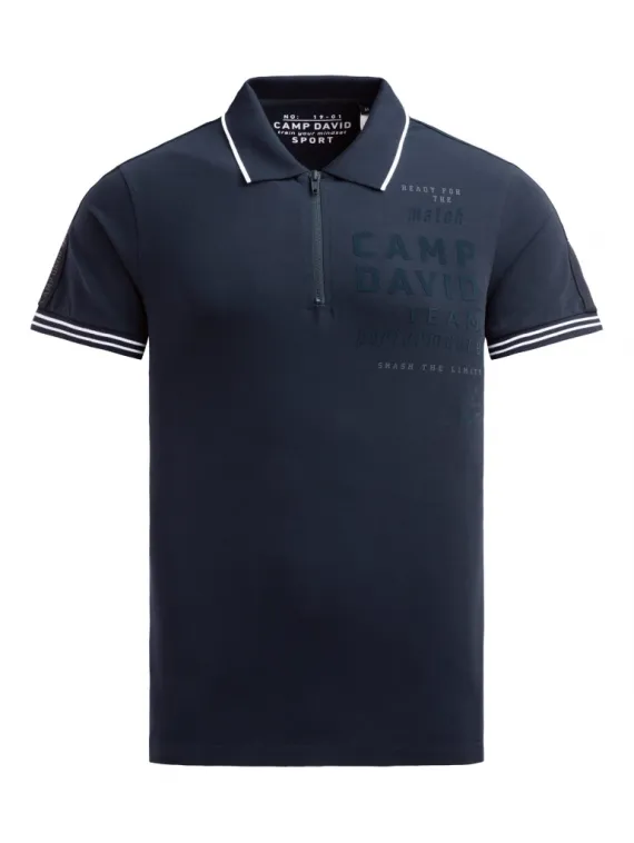 CAMP DAVID Поло на молнии
