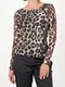 MONARI Рубашка из сетки с леопардовым принтом