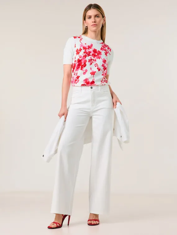 TAIFUN Джинсы белые