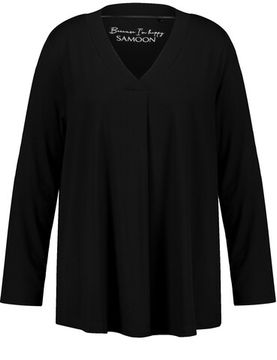 SAMOON Лонгслив с V-вырезом