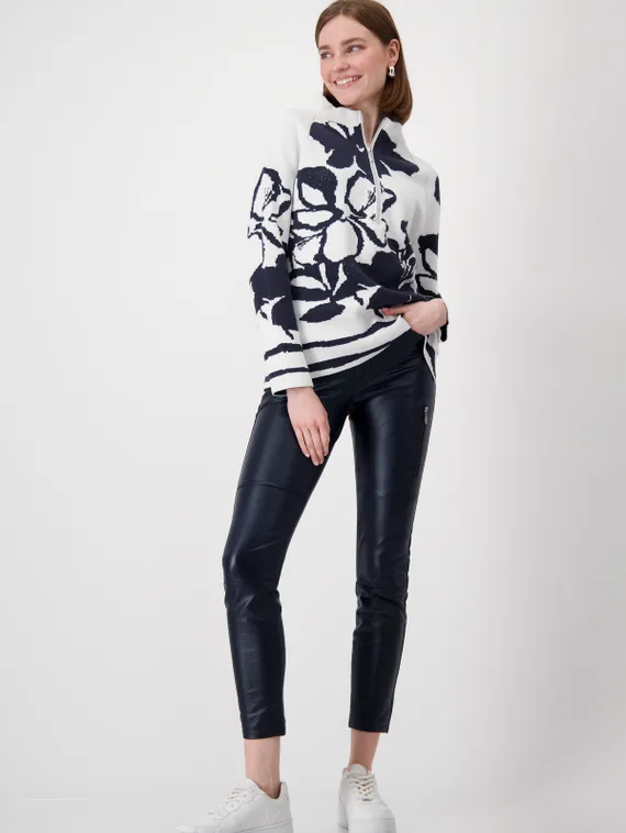 MONARI Свитер с цветочным принтом