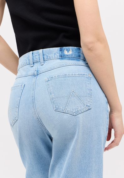 ANGELS Джинсы голубые с отворотами