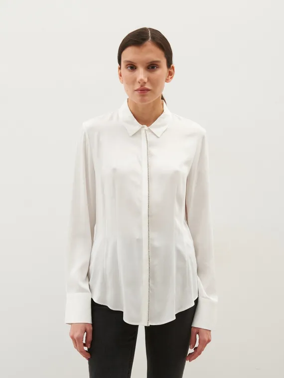 TAIFUN Блуза с планкой из страз