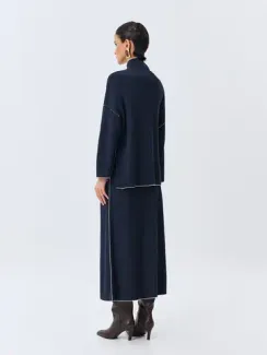 BULMER Вязаная юбка с контрастными кантами