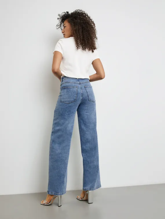 TAIFUN Джинсы со стразами