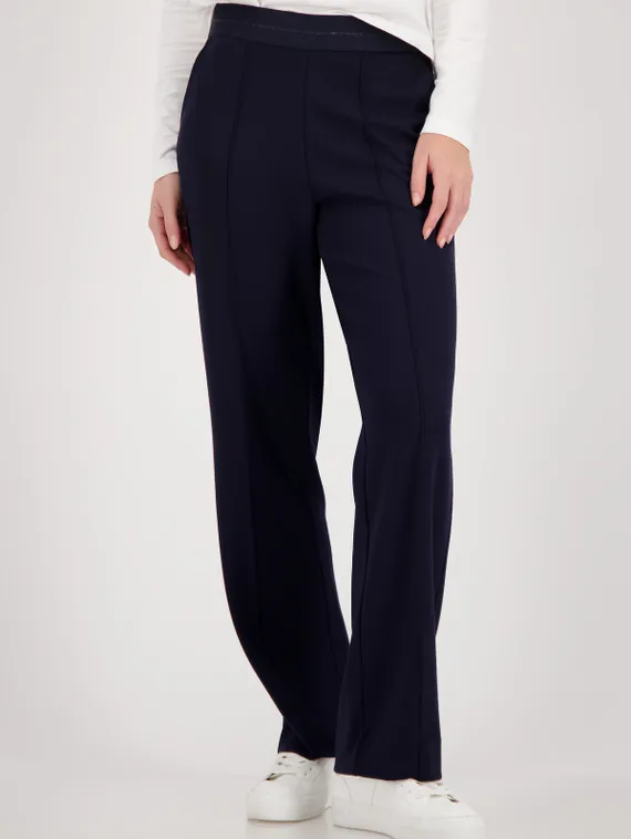 MONARI Брюки с блестящей полосой на поясе