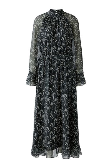 Oui Платье макси с принтом