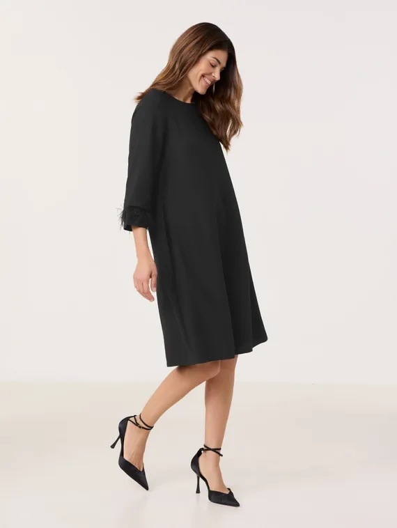 GERRY WEBER Платье с отделкой из перьев