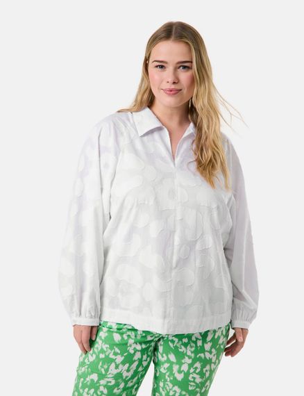 SAMOON Блуза с жаккардовым узором