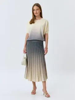 BULMER Вязаная юбка с градиентным принтом