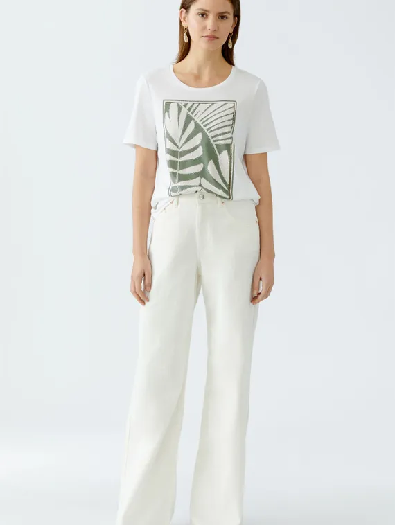 Oui Футболка со стразами