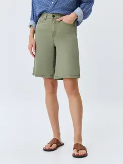 BULMER Оливковые джинсовые бермуды