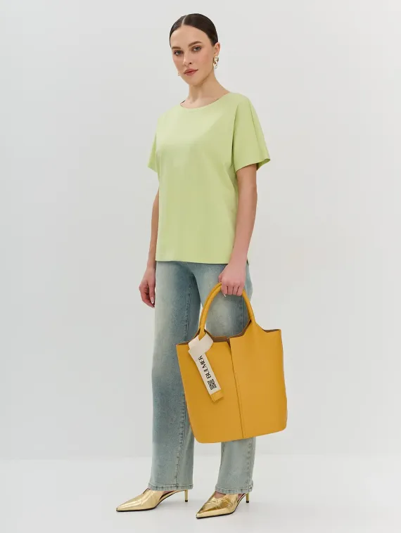 BULMER Футболка из 100% хлопка в цвете лайм