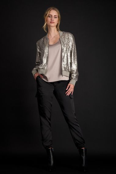 MONARI Топ сатиновый