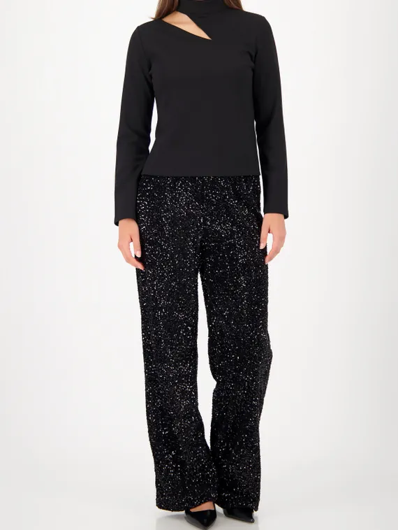 MONARI Толстовка с вырезом и воротником-стойкой