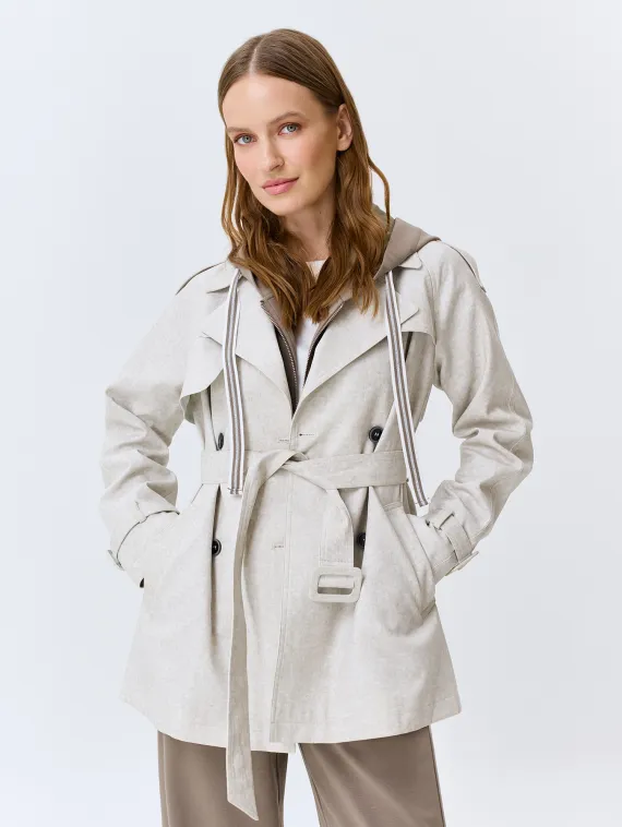 BULMER Укороченный тренч из 100% хлопка