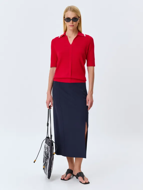 BULMER Трикотажная юбка с разрезом