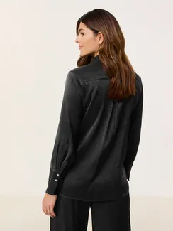 GERRY WEBER Блуза атласная черная