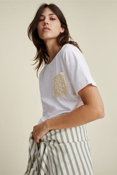 Oui Футболка с карманом