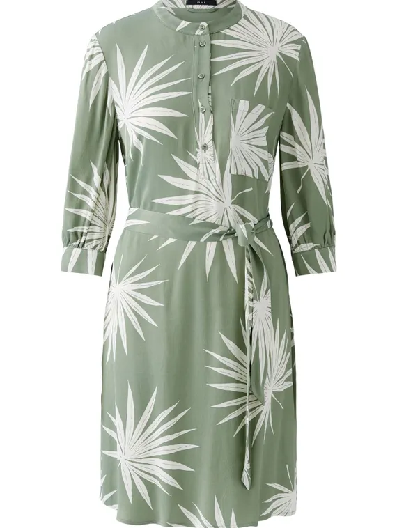 Oui Платье с принтом пальмы