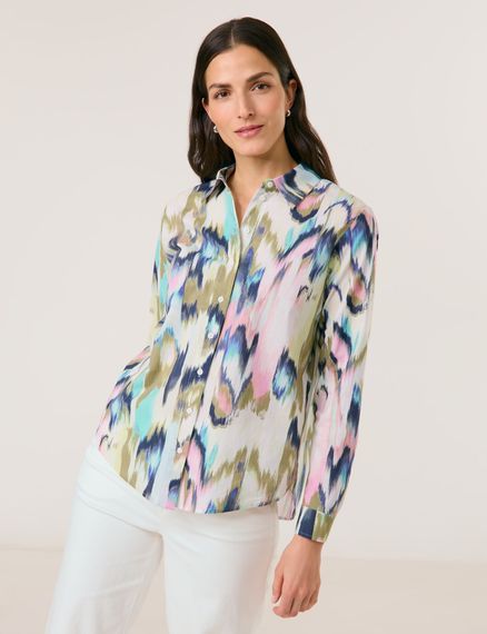 GERRY WEBER Рубашка из хлопка с принтом