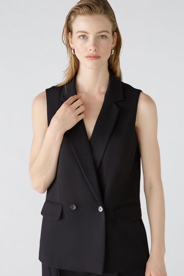 Oui Жилет из вискозного джерси